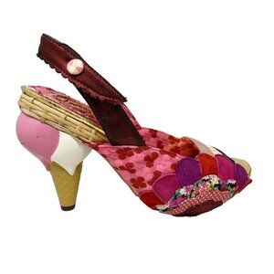Irregular Choice Ice Cream Cone Slingback Heels